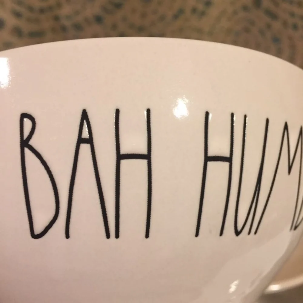 NWT 2 Rae Dunn BAH HUMBUG! Bowls Christmas